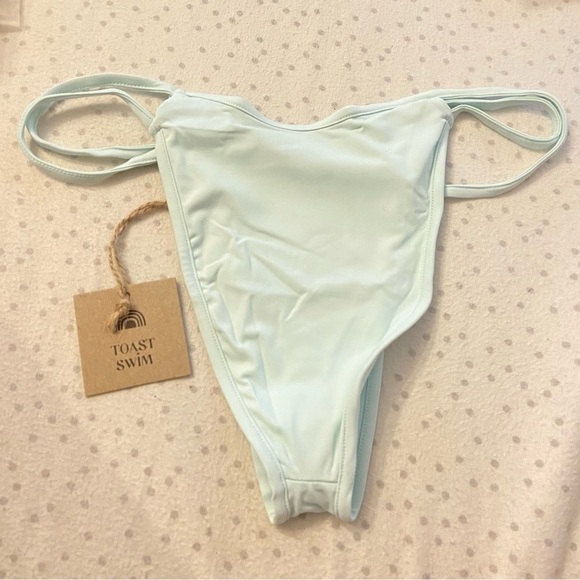 New! toast signature open side bottom blue glass nwt 28980 - Picture 2 of 6